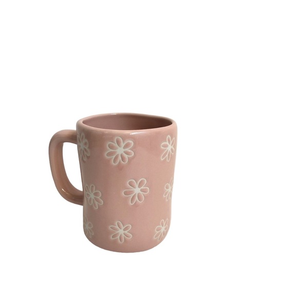 Rae Dunn “Cup of Sunshine” Coffee or Tea Mug. White stencil and Pinkish color. - Picture 2 of 8